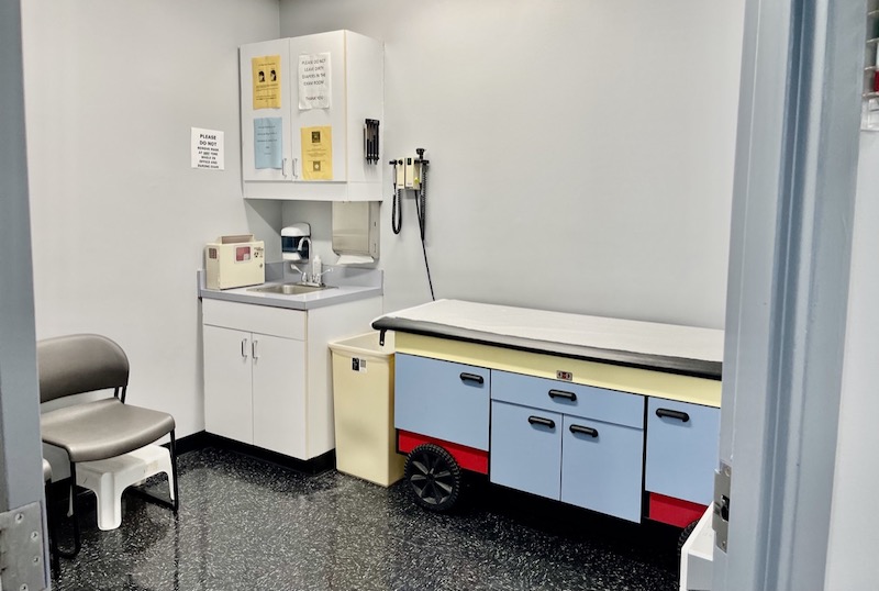 image of the Honeygo Pediatrics exam room for sick children, well visits, physical exams