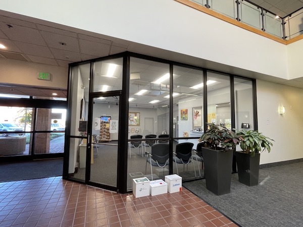 the Honeygo pediatrics office indoor shot from the lobby. Honeygo Pediatrics waiting room